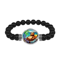 Браслет из черного агата, Обожаю море C0319056