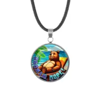 Кулон, нержавеющая сталь, со шнурком, Обожаю море C0319062