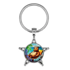 Звезда-брелок, металл, Обожаю море C0319065