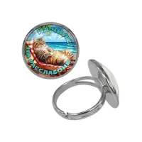 Кольцо металлическое, цвет серебро, На чиле на расслабоне C0320015