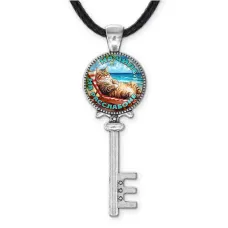 Кулон ключ, цвет серебро, со шнурком, На чиле на расслабоне C0320043