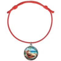 Браслет из красного шнура, На чиле на расслабоне C0320052