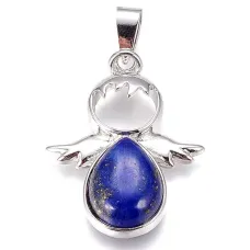 Кулон Ангел-хранитель, лазурит BJK009-L