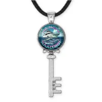 Кулон ключ, цвет серебро, со шнурком, На море классно C0321043