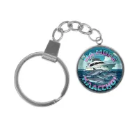 Брелок, нержавеющая сталь, с кольцом для ключей, На море классно C0321061