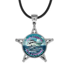 Звезда-кулон, металл, На море классно C0321064