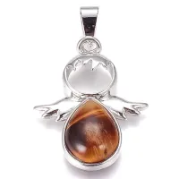 Кулон Ангел-хранитель, тигровый глаз BJK009-T