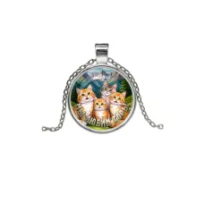 Кулон, цвет серебро, с цепочкой, Мы любим горы C0322026