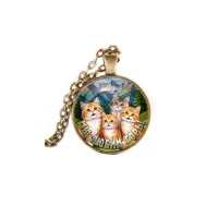 Кулон, цвет бронза, с цепочкой, Мы любим горы C0322028