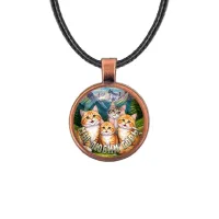 Кулон, цвет медь, со шнурком, Мы любим горы C0322031