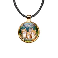 Кулон, цвет золото, со шнурком, Мы любим горы C0322033