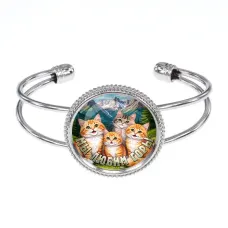 Браслет металлический, цвет серебро, Мы любим горы C0322034