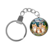 Брелок, нержавеющая сталь, с кольцом для ключей, Мы любим горы C0322061