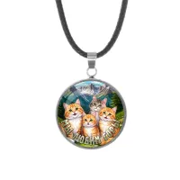 Кулон, нержавеющая сталь, со шнурком, Мы любим горы C0322062