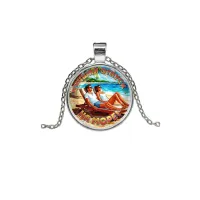 Кулон, цвет серебро, с цепочкой, Лучший отпуск C0323026