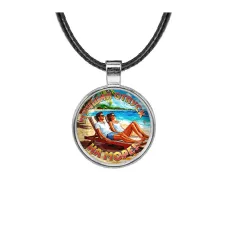 Кулон, цвет серебро, со шнурком, Лучший отпуск C0323027