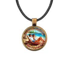 Кулон, цвет бронза, со шнурком, Лучший отпуск C0323029