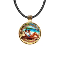 Кулон, цвет золото, со шнурком, Лучший отпуск C0323033