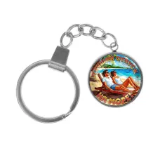 Брелок, нержавеющая сталь, с кольцом для ключей, Лучший отпуск C0323061