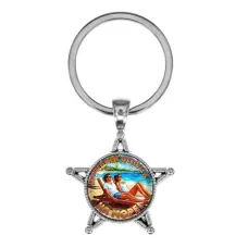 Звезда-брелок, металл, Лучший отпуск C0323065