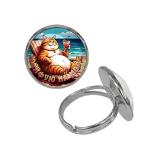 Кольцо металлическое, цвет серебро, Кайфую на море C0325015