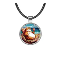 Кулон, цвет серебро, со шнурком, Кайфую на море C0325027