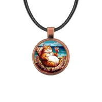 Кулон, цвет медь, со шнурком, Кайфую на море C0325031