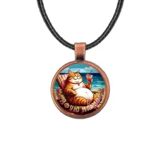 Кулон, цвет медь, со шнурком, Кайфую на море C0325031