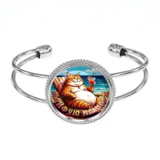 Браслет металлический, цвет серебро, Кайфую на море C0325034