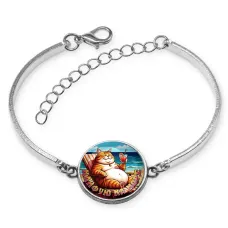 Браслет металлический, цвет серебро, Кайфую на море C0325046