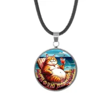 Кулон, нержавеющая сталь, со шнурком, Кайфую на море C0325062