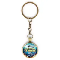 Круглый брелок, цвет бронза, с цепочкой, Если море, то Черное C0326018