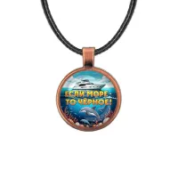 Кулон, цвет медь, со шнурком, Если море, то Черное C0326031