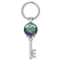 Брелок ключ, цвет серебро, с кольцом для ключей, Если море, то Черное C0326044
