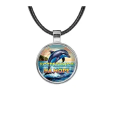 Кулон, цвет серебро, со шнурком, Встретимся на море C0327027