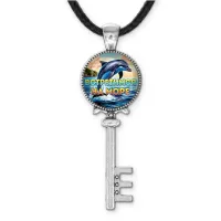 Кулон ключ, цвет серебро, со шнурком, Встретимся на море C0327043