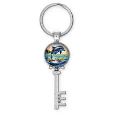 Брелок ключ, цвет серебро, с кольцом для ключей, Встретимся на море C0327044