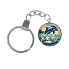 Брелок, нержавеющая сталь, с кольцом для ключей, Встретимся на море C0327061