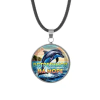 Кулон, нержавеющая сталь, со шнурком, Встретимся на море C0327062