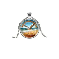 Кулон, цвет серебро, с цепочкой, Балтийское море C0328026