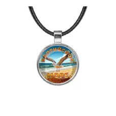 Кулон, цвет серебро, со шнурком, Балтийское море C0328027