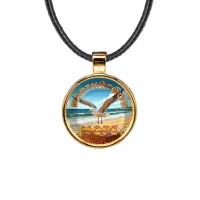 Кулон, цвет золото, со шнурком, Балтийское море C0328033