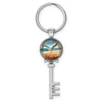 Брелок ключ, цвет серебро, с кольцом для ключей, Балтийское море C0328044