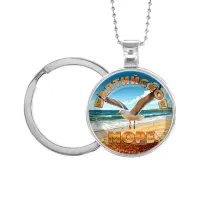 Кулон-брелок, цвет серебро, с цепочкой и кольцом, Балтийское море C0328054