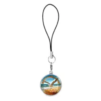 Подвеска для телефона, цвет серебро, со шнурком, Балтийское море C0328060