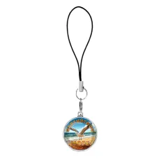 Подвеска для телефона, цвет серебро, со шнурком, Балтийское море C0328060