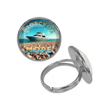 Кольцо металлическое, цвет серебро, Азовское море C0329015