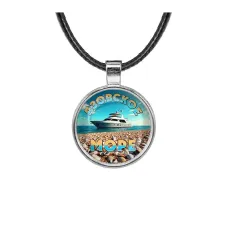 Кулон, цвет серебро, со шнурком, Азовское море C0329027