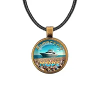 Кулон, цвет бронза, со шнурком, Азовское море C0329029