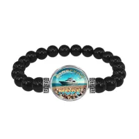 Браслет из черного агата, Азовское море C0329056